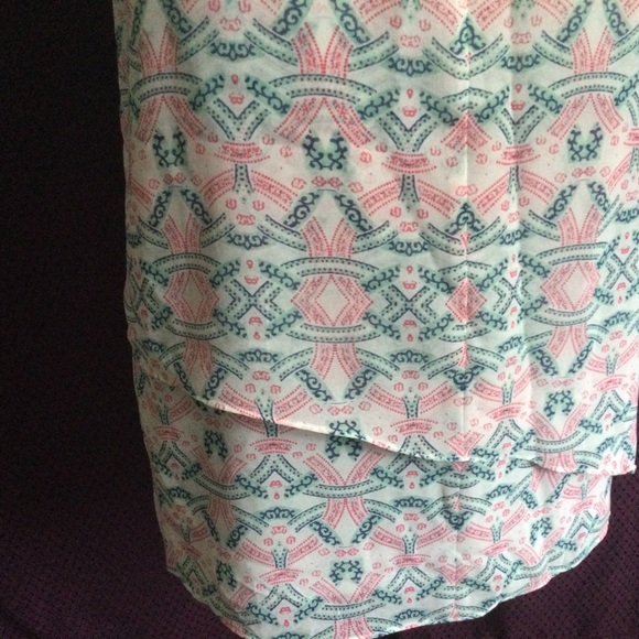 Cabi Mosaic Sleeveless Lined Layered top Spring Blouse Medium Fast US Ship - Picture 5 of 12